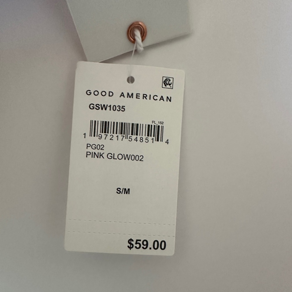 Good American Always Fits Khloe Bikini in Pink Glow002, Size Small / Medium - Picture 6 of 11